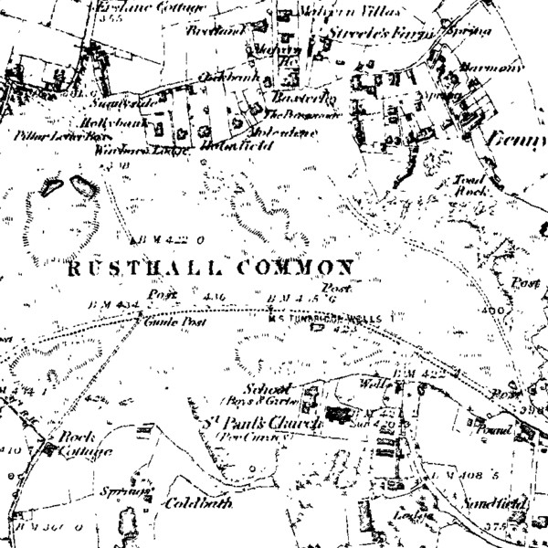 Rusthall Common map, 1878