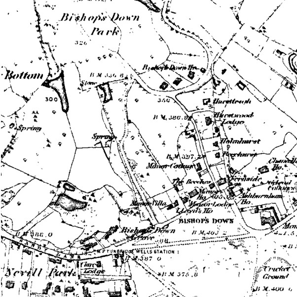 Rusthall Common map, 1878