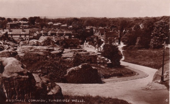 Old postcard of Toad Rock