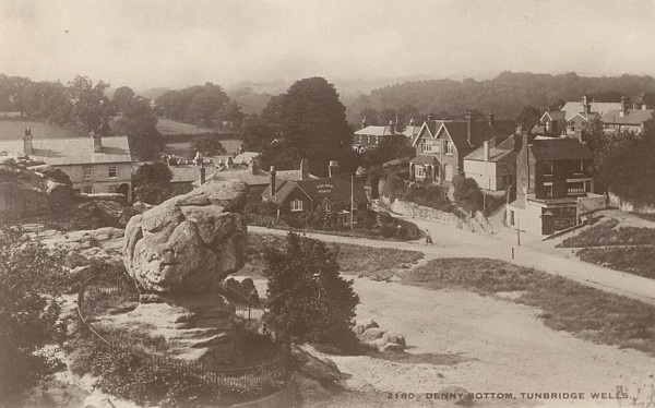 Old postcard of Toad Rock